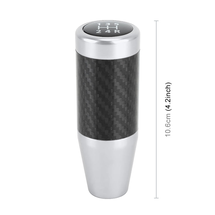 Universal Car Carbon Fiber Pattern Gear Head Gear Shift Knob (Silver) - Shift Knob by PMC TechLife | Online Shopping South Africa | PMC TechLife | Buy Now Pay Later Mobicred