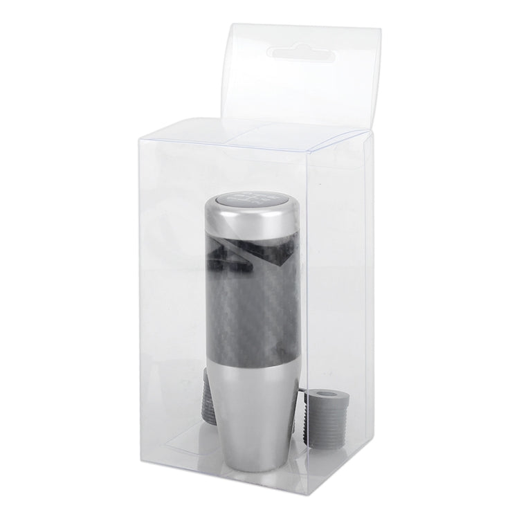 Universal Car Carbon Fiber Pattern Gear Head Gear Shift Knob (Silver) - Shift Knob by PMC TechLife | Online Shopping South Africa | PMC TechLife | Buy Now Pay Later Mobicred