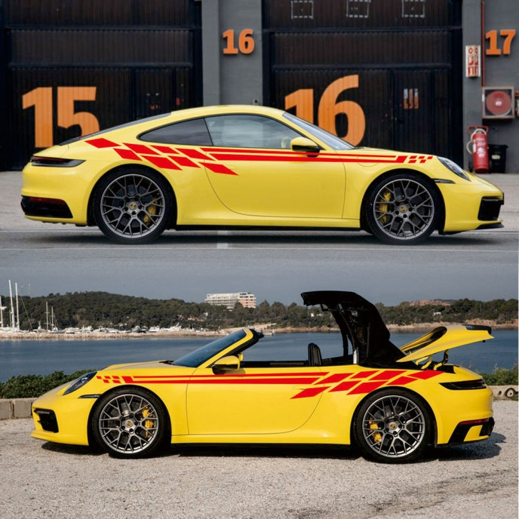 Car Styling Plaid Series PVC Sticker Auto Decorative Sticker (Red) - Decorative Sticker by PMC TechLife | Online Shopping South Africa | PMC TechLife | Buy Now Pay Later Mobicred