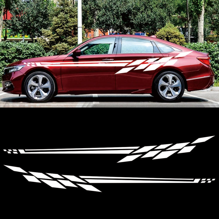 Car Styling Plaid Series PVC Sticker Auto Decorative Sticker (White) - Decorative Sticker by PMC TechLife | Online Shopping South Africa | PMC TechLife | Buy Now Pay Later Mobicred