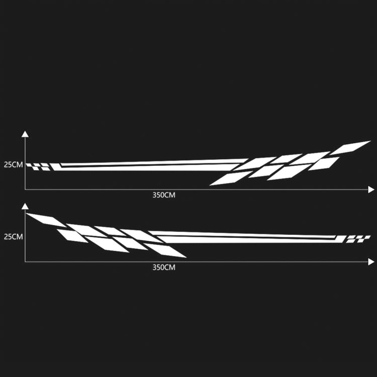 Car Styling Plaid Series PVC Sticker Auto Decorative Sticker (White) - Decorative Sticker by PMC TechLife | Online Shopping South Africa | PMC TechLife | Buy Now Pay Later Mobicred