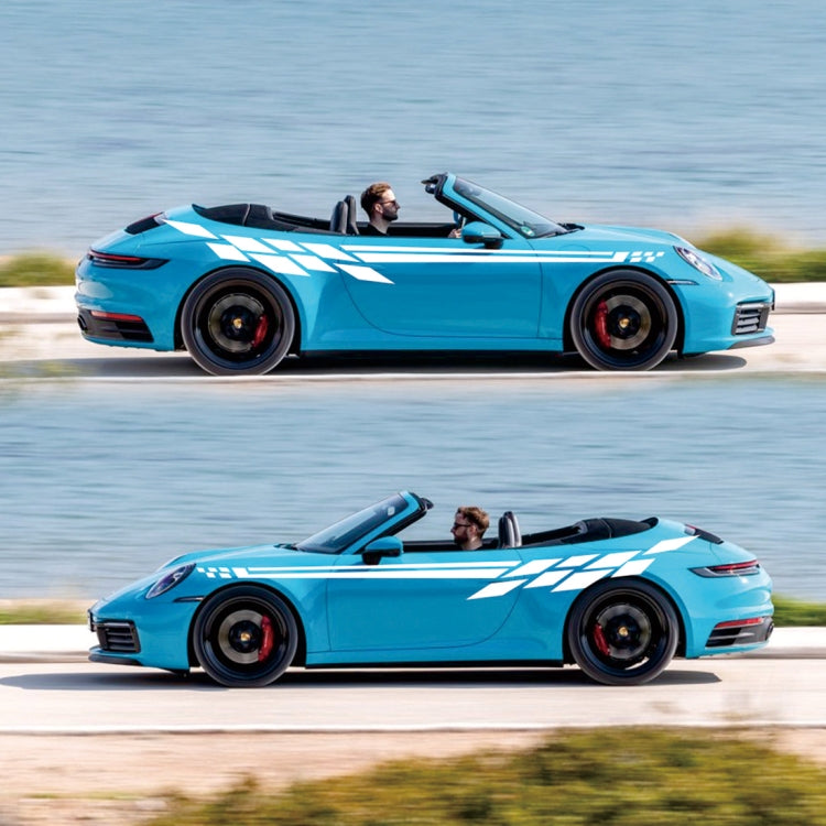 Car Styling Plaid Series PVC Sticker Auto Decorative Sticker (White) - Decorative Sticker by PMC TechLife | Online Shopping South Africa | PMC TechLife | Buy Now Pay Later Mobicred