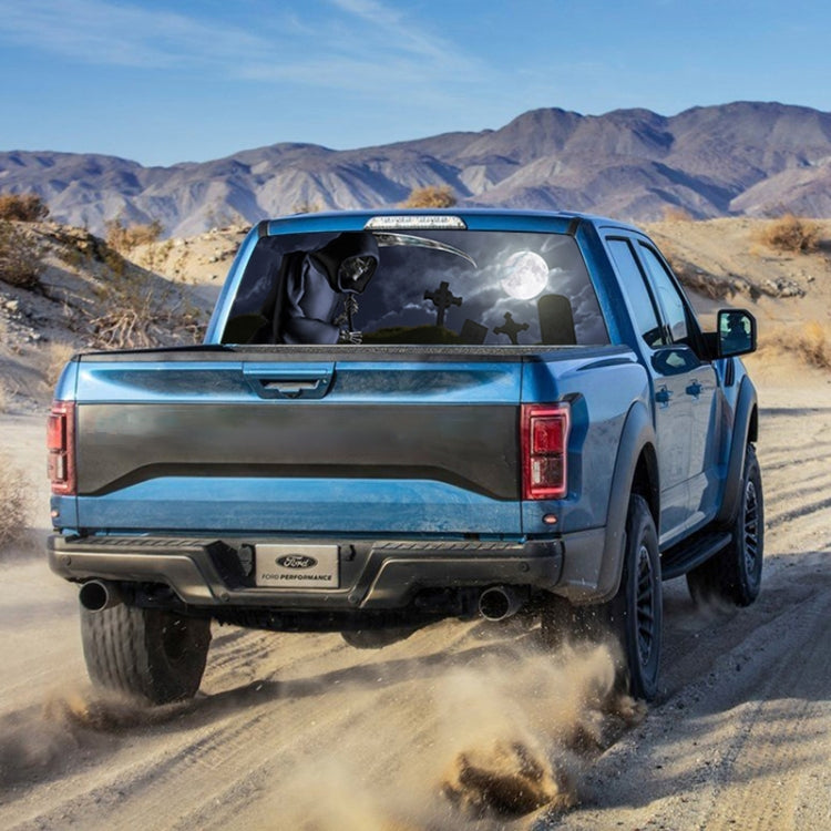 Death Cemetery Pattern Horror Series Car Rear Window Decorative Sticker, Size: 168 x 74cm - Decorative Sticker by PMC TechLife | Online Shopping South Africa | PMC TechLife | Buy Now Pay Later Mobicred