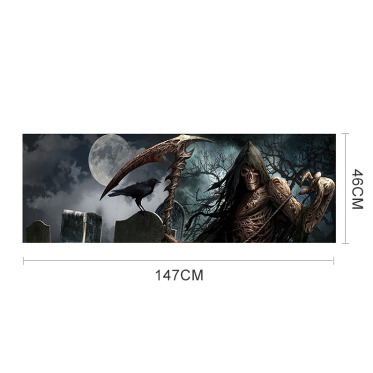 Scythe Death Pattern Horror Series Car Rear Window Decorative Sticker, Size: 147 x 46cm - Decorative Sticker by PMC TechLife | Online Shopping South Africa | PMC TechLife | Buy Now Pay Later Mobicred