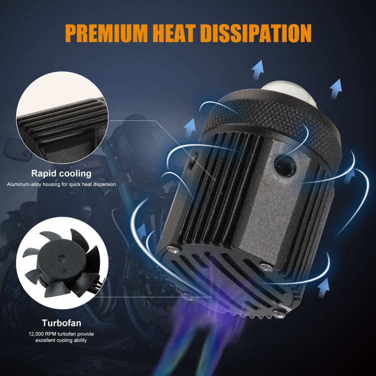 2 PCS DC9-36V / 20W / 6000K / 3000K / 2000LM Motorcycles Double Color Headlights / Fog Light - Headlights by PMC TechLife | Online Shopping South Africa | PMC TechLife | Buy Now Pay Later Mobicred