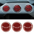 9 in 1 Car Carbon Fiber Central Air Outlet Frame Decorative Sticker for Ford Mustang 2015-2020 - Car Interior Mouldings by PMC Jewellery | Online Shopping South Africa | PMC Jewellery | Buy Now Pay Later Mobicred