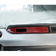 Car Carbon Fiber Vice Driving Seat Nameplate Decorative Sticker for Ford Mustang 2015-2020, Left-hand Drive