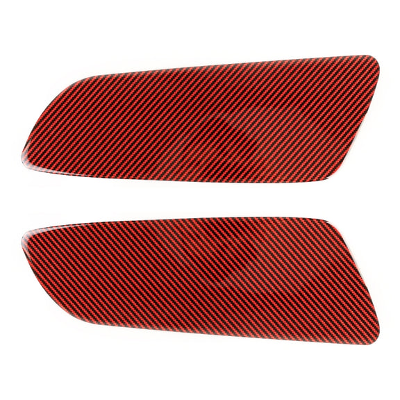 2 in 1 Car Carbon Fiber Rear Cover Decorative Sticker for Ford Mustang 2015-2020