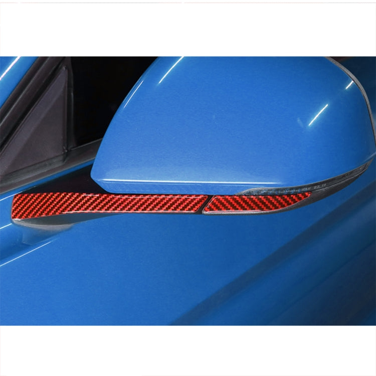 4 in 1 Car Carbon Fiber Rearview Mirror Decorative Sticker for Ford Mustang 2015-2020 - Car Interior Mouldings by PMC TechLife | Online Shopping South Africa | PMC TechLife | Buy Now Pay Later Mobicred