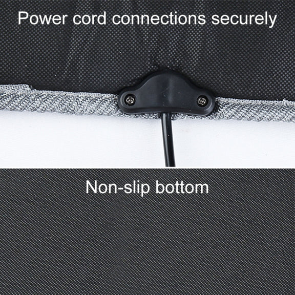 Car 12V Front Seat Heater Cushion Warmer Cover Winter Heated Warm, Single Seat (Beige)