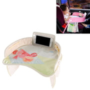Children Water-resistant Dining Table Toy Organizer Baby Safety Tray Tourist Painting Holder with Touch Screen Transparent Bag (Fruit)