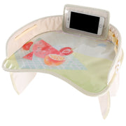 Children Water-resistant Dining Table Toy Organizer Baby Safety Tray Tourist Painting Holder with Touch Screen Transparent Bag (Fruit)