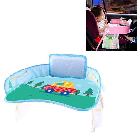 Children Water-resistant Dining Table Toy Organizer Baby Safety Tray Tourist Painting Holder with Touch Screen Transparent Bag (Taix)