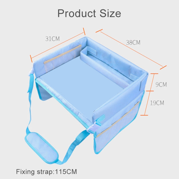 Children Water-resistant Dining Table Toy Organizer Baby Safety Tray Tourist Painting Holder (Funny Fruit)