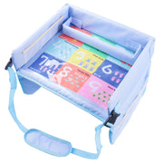 Children Water-resistant Dining Table Toy Organizer Baby Safety Tray Tourist Painting Holder (Animal)