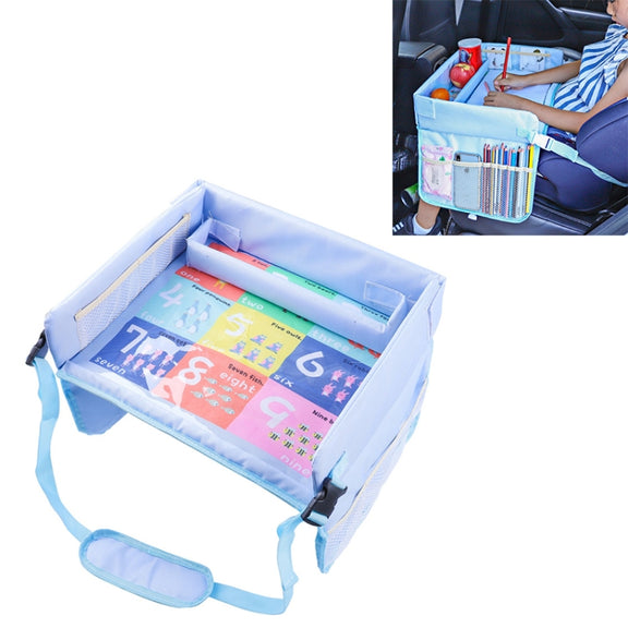 Children Water-resistant Dining Table Toy Organizer Baby Safety Tray Tourist Painting Holder (Animal)
