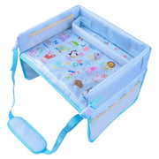 Children Water-resistant Dining Table Toy Organizer Baby Safety Tray Tourist Painting Holder  (Animal World)