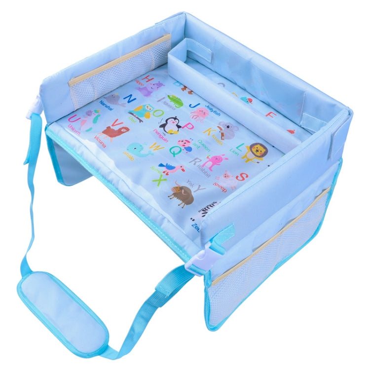 Children Water-resistant Dining Table Toy Organizer Baby Safety Tray Tourist Painting Holder  (Animal World)