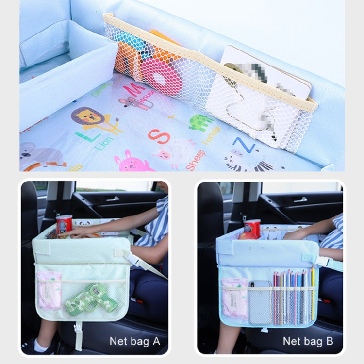 Children Water-resistant Dining Table Toy Organizer Baby Safety Tray Tourist Painting Holder  (Animal World)