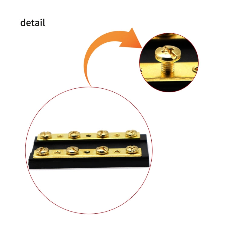 8 Way 4P Power Distribution Dual Bus Bar 8-bit Distribution Box for Car / RV / Boat - Booster Cable & Clip by PMC TechLife | Online Shopping South Africa | PMC TechLife | Buy Now Pay Later Mobicred