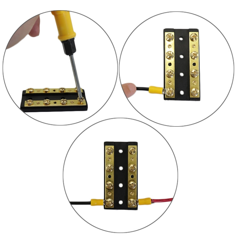 8 Way 4P Power Distribution Dual Bus Bar 8-bit Distribution Box for Car / RV / Boat - Booster Cable & Clip by PMC TechLife | Online Shopping South Africa | PMC TechLife | Buy Now Pay Later Mobicred