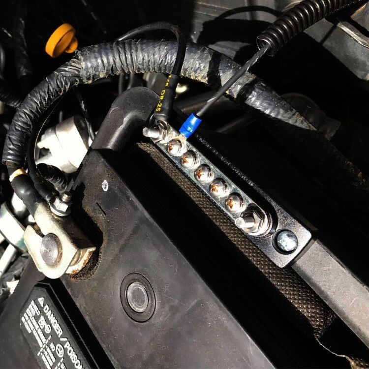 20 Way Power Distribution Bus Bar 20-bit Single Distribution Box for Car / RV / Boat - Booster Cable & Clip by PMC TechLife | Online Shopping South Africa | PMC TechLife | Buy Now Pay Later Mobicred