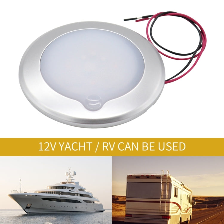 DC 9-30V 4.5W 3000-3300K IP67 Marine RV Dimmable 150mm LED Dome Light Ceiling Lamp, with Touch Control - Marine Accessories & Parts by PMC TechLife | Online Shopping South Africa | PMC TechLife | Buy Now Pay Later Mobicred
