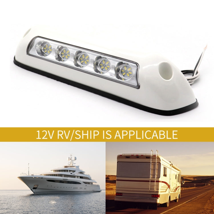 DC 12V 2.6W 6000K IP67 Marine RV Waterproof LED Stair Deck Dome Light Ceiling  Lamp, White Shell and Rubber Base - Marine Accessories & Parts by PMC TechLife | Online Shopping South Africa | PMC TechLife | Buy Now Pay Later Mobicred
