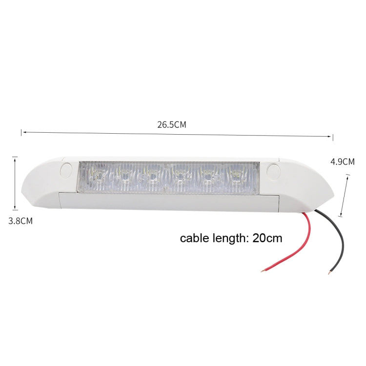 DC 12V 2.6W 6000K IP67 Marine RV Waterproof LED Stair Deck Dome Light Ceiling  Lamp, Aluminum Alloy Base - Marine Accessories & Parts by PMC TechLife | Online Shopping South Africa | PMC TechLife | Buy Now Pay Later Mobicred