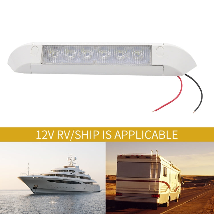 DC 12V 2.6W 6000K IP67 Marine RV Waterproof LED Stair Deck Dome Light Ceiling  Lamp, Aluminum Alloy Base - Marine Accessories & Parts by PMC TechLife | Online Shopping South Africa | PMC TechLife | Buy Now Pay Later Mobicred