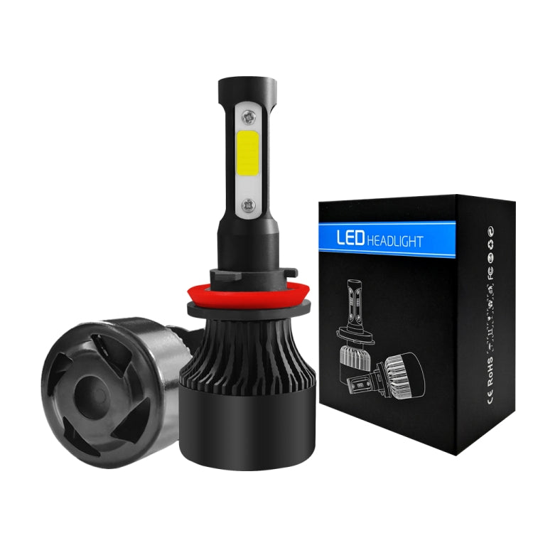 2 PCS S2 H8 / H9 / H11 DC9-36V / 25W / 6000K / 2500LM IP68 Car LED Headlight Lamps (Cool White)
