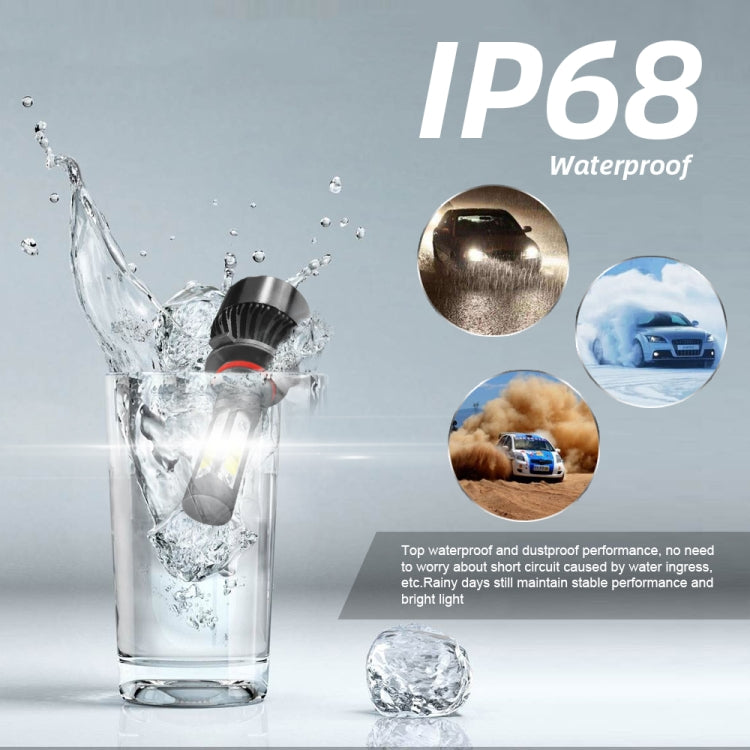 2 PCS S2 9006 / HB4 DC9-36V / 25W / 6000K / 2500LM IP68 Car LED Headlight Lamps (Cool White) - LED Headlamps by PMC TechLife | Online Shopping South Africa | PMC TechLife | Buy Now Pay Later Mobicred