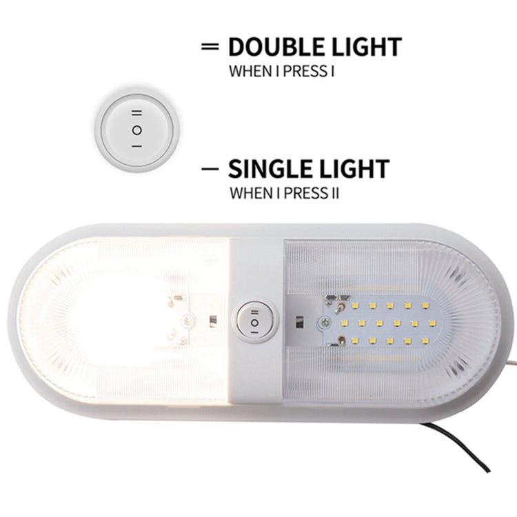 D4347 10-24V 6-7W 4000-4500K 560LM RV Yacht 48 PCS LED Lamps Dome Light Ceiling Lamp, with Independent Switch Control - Marine Accessories & Parts by PMC TechLife | Online Shopping South Africa | PMC TechLife | Buy Now Pay Later Mobicred