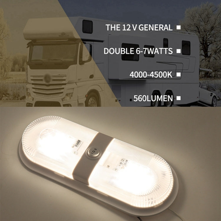 D4347 10-24V 6-7W 4000-4500K 560LM RV Yacht 48 PCS LED Lamps Dome Light Ceiling Lamp, with Independent Switch Control - Marine Accessories & Parts by PMC TechLife | Online Shopping South Africa | PMC TechLife | Buy Now Pay Later Mobicred