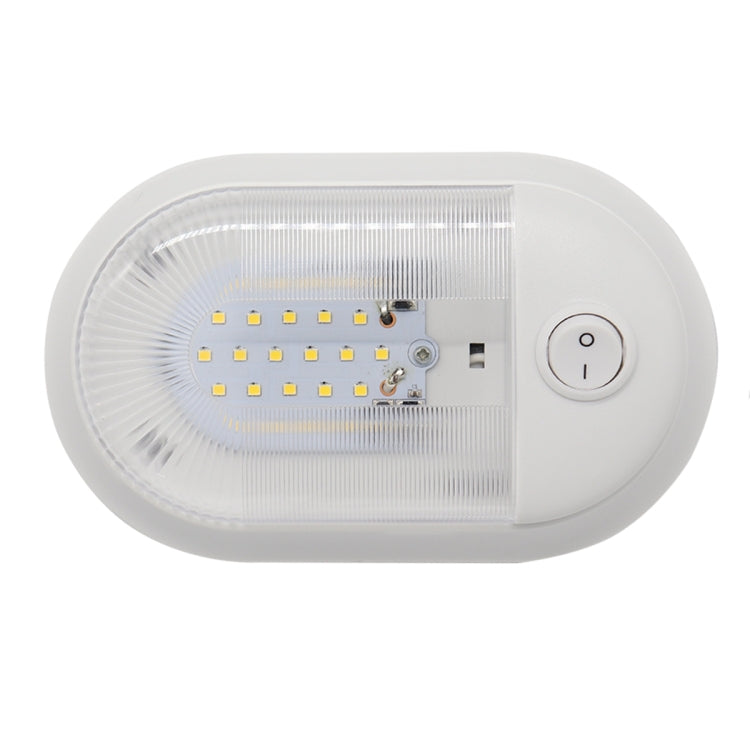 D4348 10-24V 3-3.5W 4000-4500K 280LM RV Yacht 24 PCS LED Lamps Dome Light Ceiling Lamp, with Independent Switch Control - free shipping - PMC TechLife - Order now!