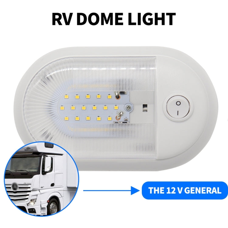D4348 10-24V 3-3.5W 4000-4500K 280LM RV Yacht 24 PCS LED Lamps Dome Light Ceiling Lamp, with Independent Switch Control - free shipping - PMC TechLife - Order now!
