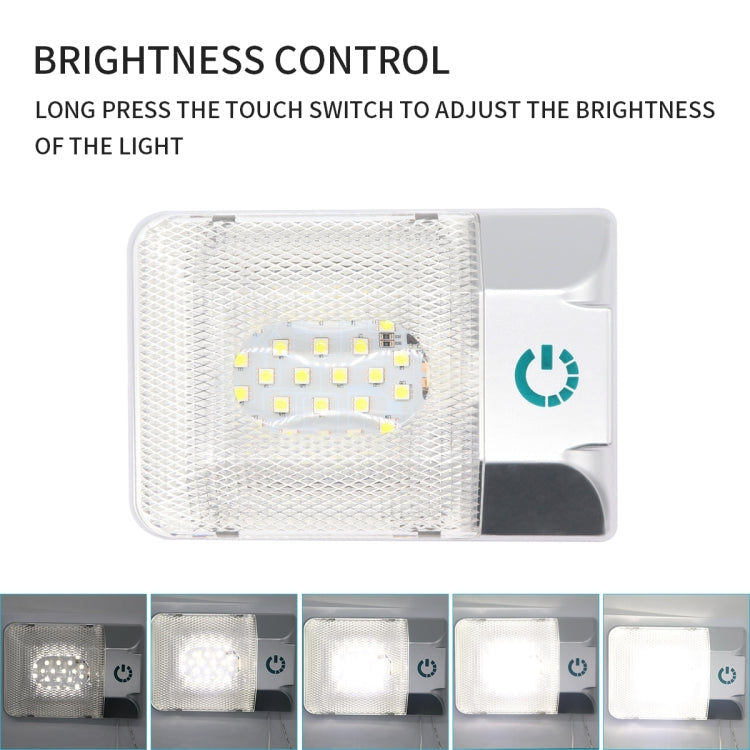 D4376S DC11-18V 3.6W 6000-6500K IP50 24LEDs SMD-5050 Marine RV Dimmable LED Dome Light Ceiling Lamp, with Touch Control - Marine Accessories & Parts by PMC TechLife | Online Shopping South Africa | PMC TechLife | Buy Now Pay Later Mobicred