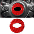 Car Carbon Fiber Steering Wheel Decorative Sticker for Subaru Forester 2016-2018, Left and Right Drive Universal (Red) - Car Interior Mouldings by PMC Jewellery | Online Shopping South Africa | PMC Jewellery | Buy Now Pay Later Mobicred