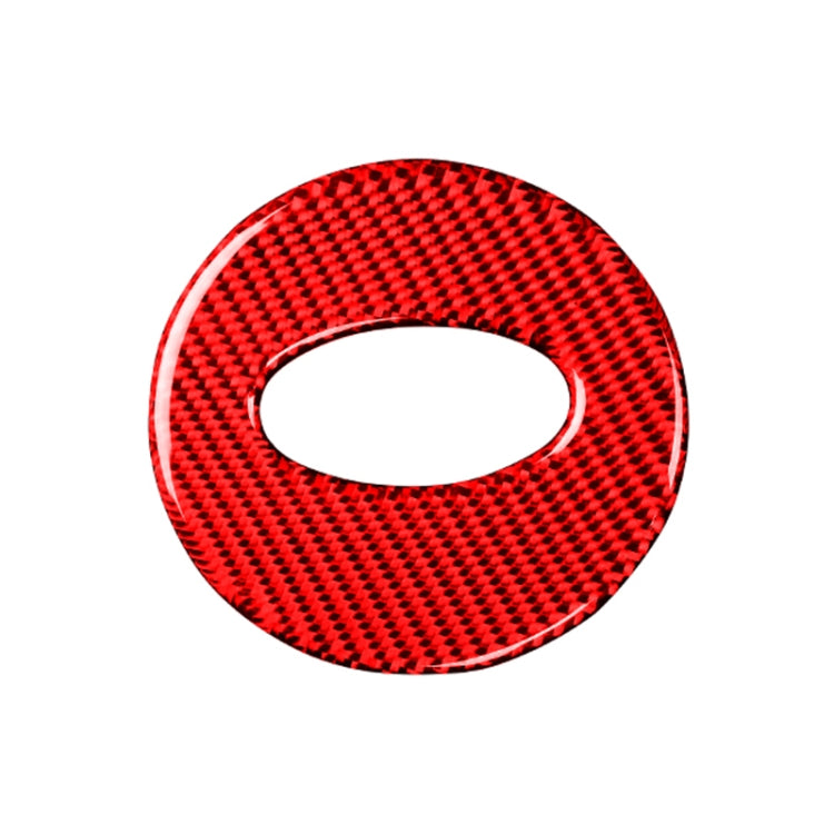 Car Carbon Fiber Steering Wheel Decorative Sticker for Subaru Forester 2016-2018, Left and Right Drive Universal (Red) - Car Interior Mouldings by PMC Jewellery | Online Shopping South Africa | PMC Jewellery | Buy Now Pay Later Mobicred