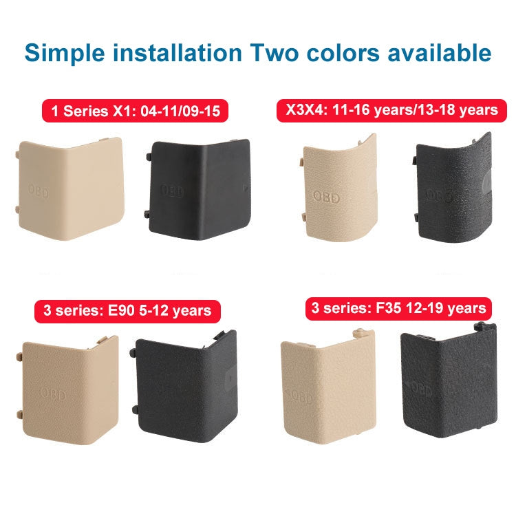 Car Diagnostic Plug Cover OBD Panel Decorative Cover 51437147538 for BMW E84 2009-2015(Black) - Car Interior Mouldings by PMC TechLife | Online Shopping South Africa | PMC TechLife | Buy Now Pay Later Mobicred