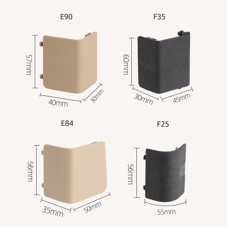 Car Diagnostic Plug Cover OBD Panel Decorative Cover 51437147538 for BMW E90 2005-2012(Beige) - Car Interior Mouldings by PMC TechLife | Online Shopping South Africa | PMC TechLife | Buy Now Pay Later Mobicred