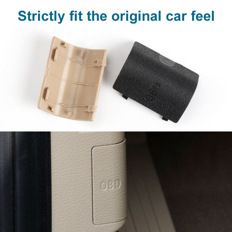 Car Diagnostic Plug Cover OBD Panel Decorative Cover 51437147538 for BMW F25 2011-2016 (Beige)