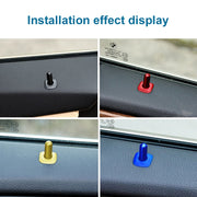 4 PCS Car Unlock Cover Door Bolt Door Handle for BMW X1 / X6(Black)