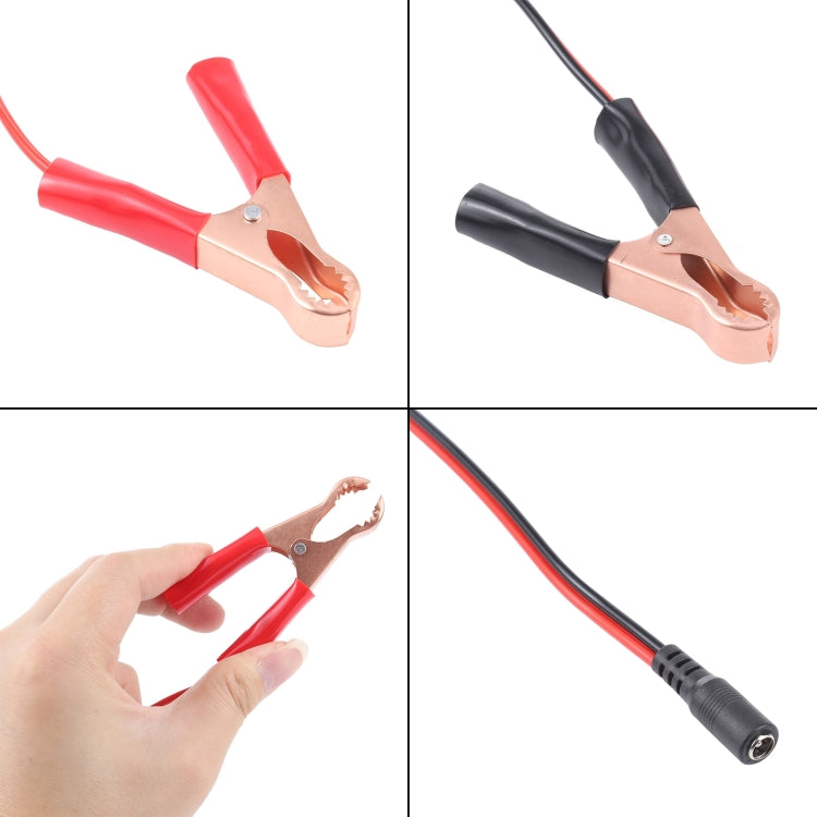 Car DC 5.5x2.1 Interface Crocodile Clip Charging Connection Cable - Booster Cable & Clip by PMC TechLife | Online Shopping South Africa | PMC TechLife | Buy Now Pay Later Mobicred