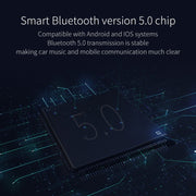 BC42 Bluetooth 5.0 Multi-function Car Colorful Atmosphere Lamp MP3 Player, Support TF Card & U Disk & FM