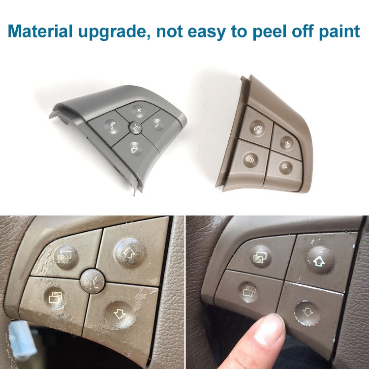 Car Left Side 5-button Steering Wheel Switch Buttons Panel 1648200010 for Mercedes-Benz W164, Left Driving (Coffee) - Car Switches by PMC TechLife | Online Shopping South Africa | PMC TechLife | Buy Now Pay Later Mobicred