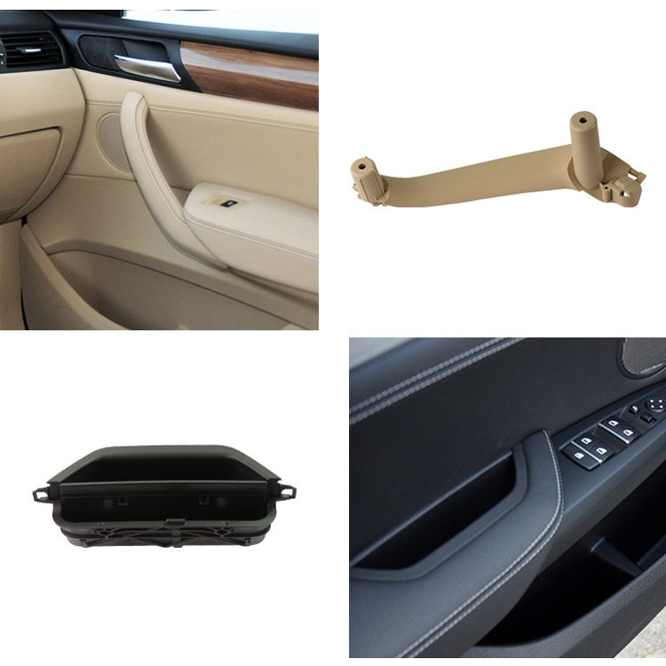 Car Rear Right Inside Doors Handle Pull Trim Cover 5141 7394 519-1 for BMW X3 X4, Left Driving (Black) - Door Handles by PMC TechLife | Online Shopping South Africa | PMC TechLife | Buy Now Pay Later Mobicred