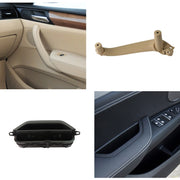 Car Rear Left Inside Doors Handle Pull Trim Cover 5141 7394 519-1 for BMW X3 X4, Left Driving (Black)