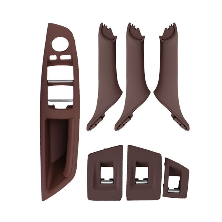 Car Standard Version Inside Doors Handle Pull Trim Cover 5141 7225 873 for BMW F10 F18, Left Driving (Wine Red) - Door Handles by PMC TechLife | Online Shopping South Africa | PMC TechLife | Buy Now Pay Later Mobicred