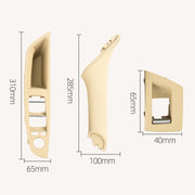 Car Standard Version Inside Doors Handle Pull Trim Cover 5141 7225 873 for BMW F10 F18, Left Driving (Dark Coffee)